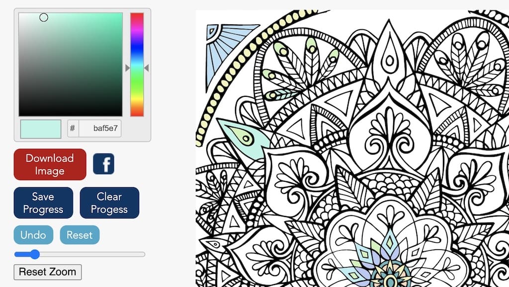 Mandala Coloring em Jogos na Internet